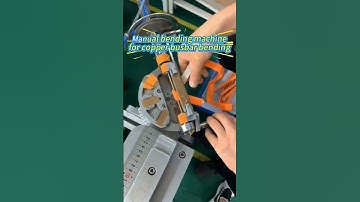 copper busbar bending done by simple bending machine easy operate and less cost#bending