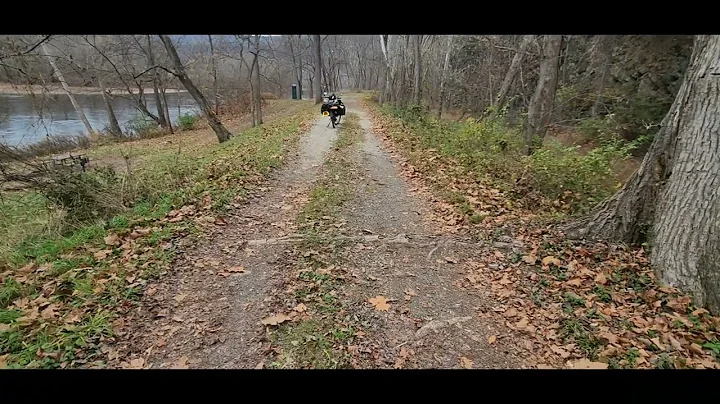 JourneyonaBike - Fifteen Mile Creek Aqueduct Mp 140.9 - Large Root @Mp 144.5 [C&O Towpath] 11.19.24)