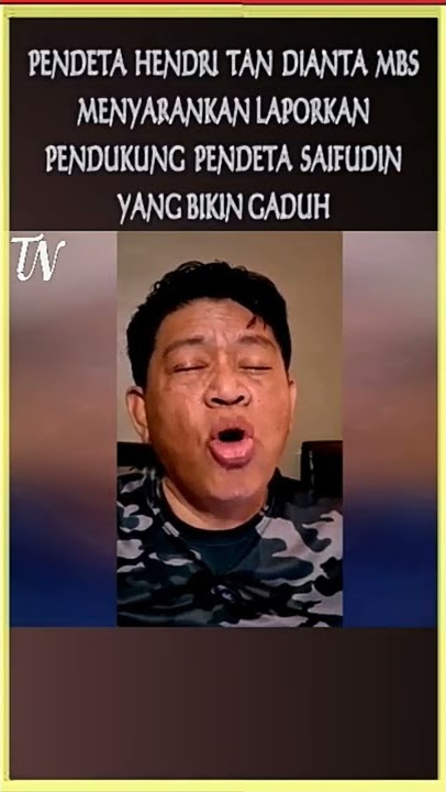 pdt. Hendri tan dianta MBS  m3nyarank4n t4ngkap pendukung saifudin ibrahim #shorts  #mualaf