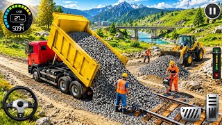 Railroad Builder Simulator 3D - Highway Excavator  Construction JCB - Android Gameplay#1 screenshot 2