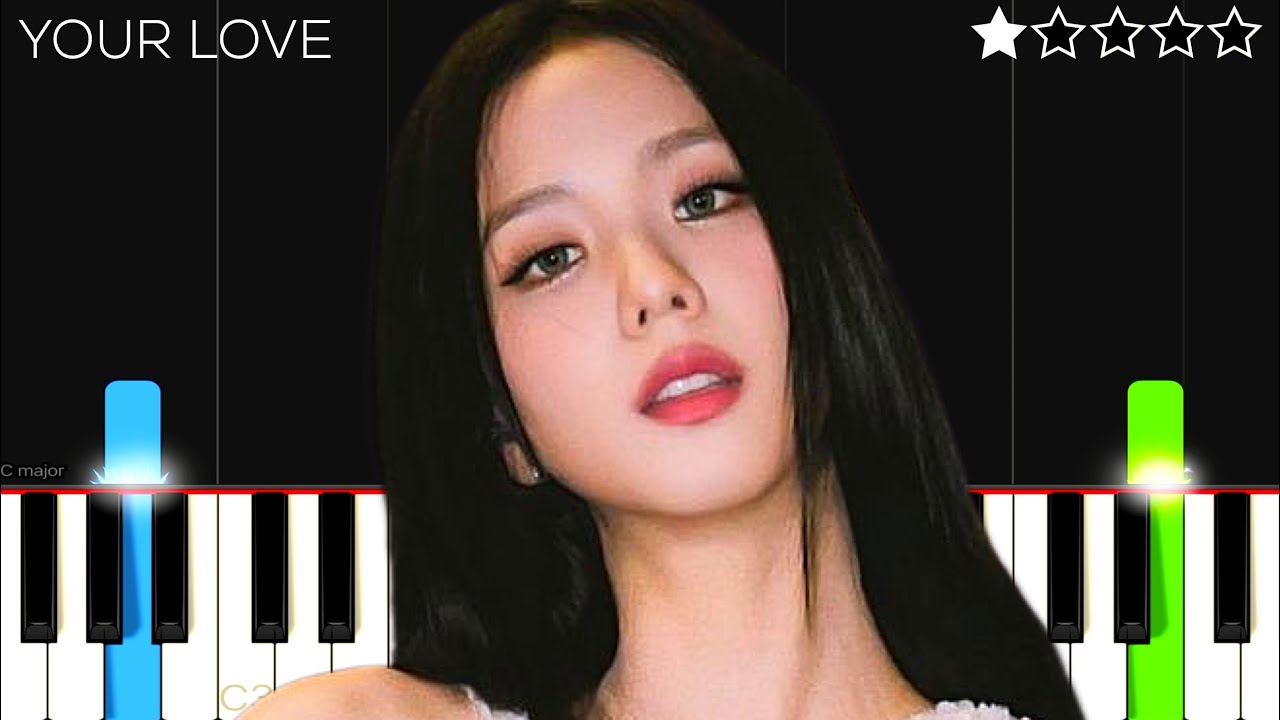 JISOO - Your Love | EASY Piano Tutorial