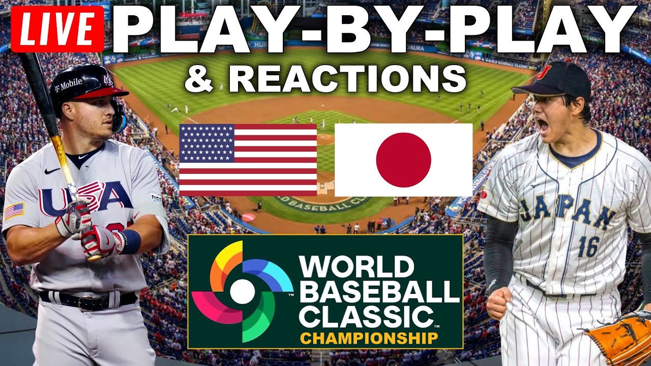 USA vs Japan WBC Championship Live Play-By-Play and Reactions