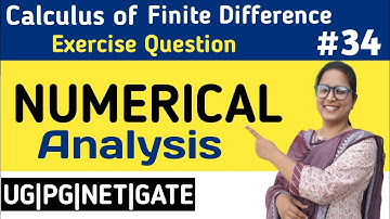 B.Sc-final year mathematics, Numerical analysis, Part-34,Ex. of the calculus of finite differences