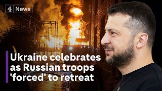 Ukraine celebrates as Russia 'forced to retreat' after rapid counteroffensive