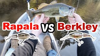 WHICH CRANKBAIT catches more bass? Rapala Shad Rap vs Berkley Flicker Shad - Crankbait Wars
