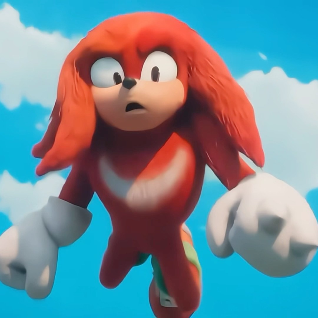 KNUCKLES BATEU A CARA NA PLACA - SONIC O FILME PARÓDIA #shorts