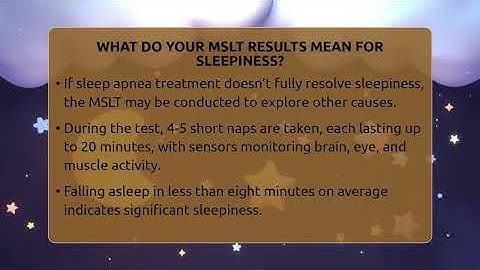 What Do Your MSLT Results Mean For Sleepiness? - Sleep Apnea Support Network