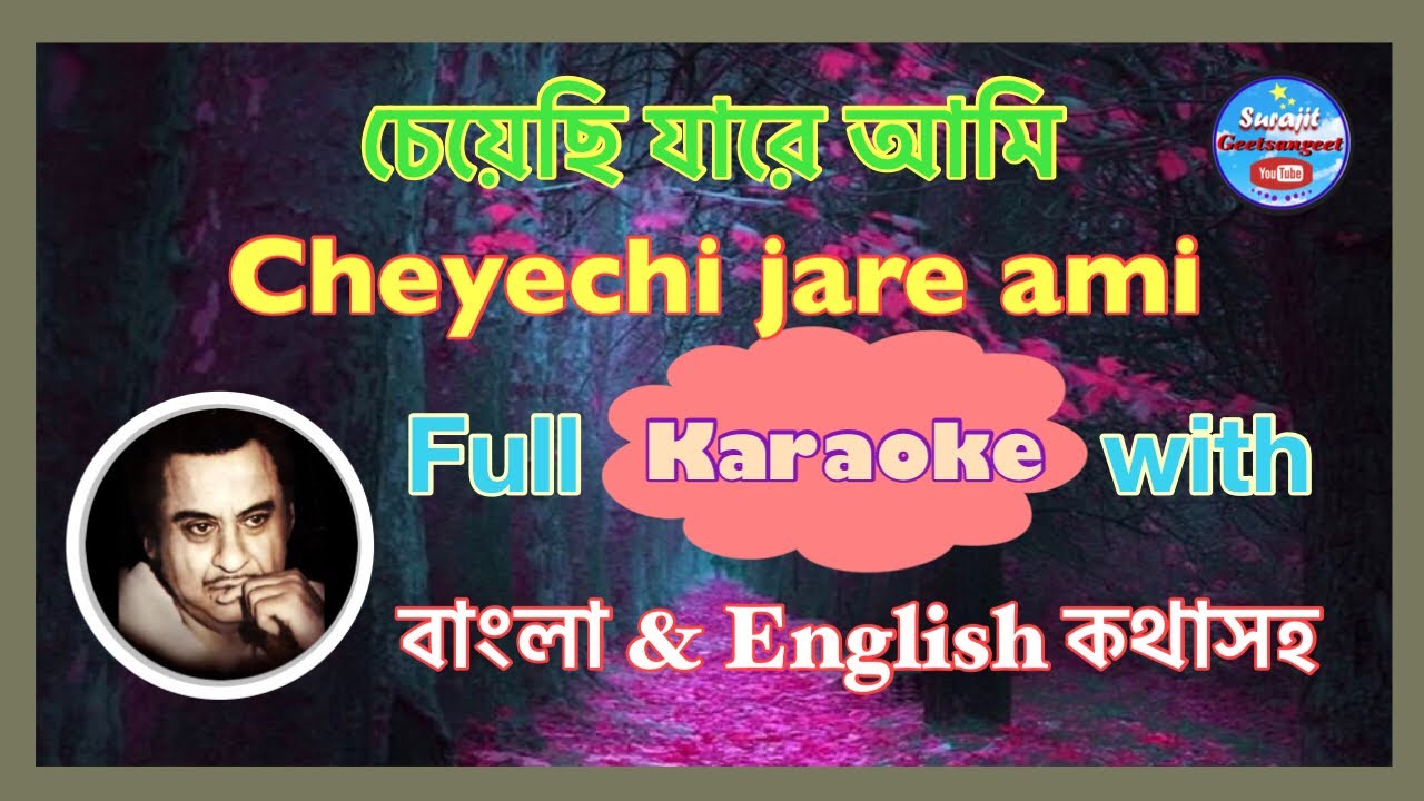 Cheyechi jare ami   karaoke with Lyrics