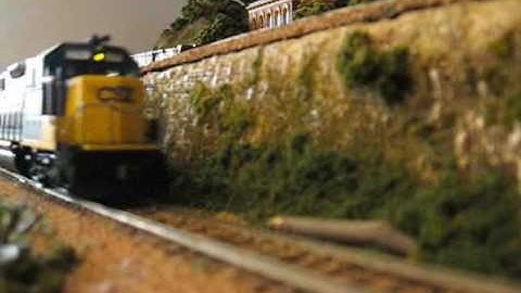 My River Pass Model Train Set