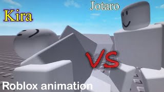 Jotaro vs kira | roblox animation | jojo dummy