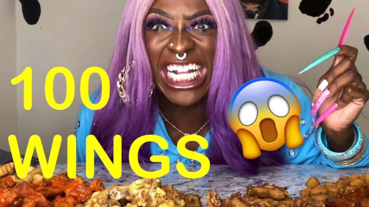 100 PC Wing Challenge: Hot 🥵, Lemon Pepper 🍋, Teriyaki, & Garlic Parmesan 🧄  