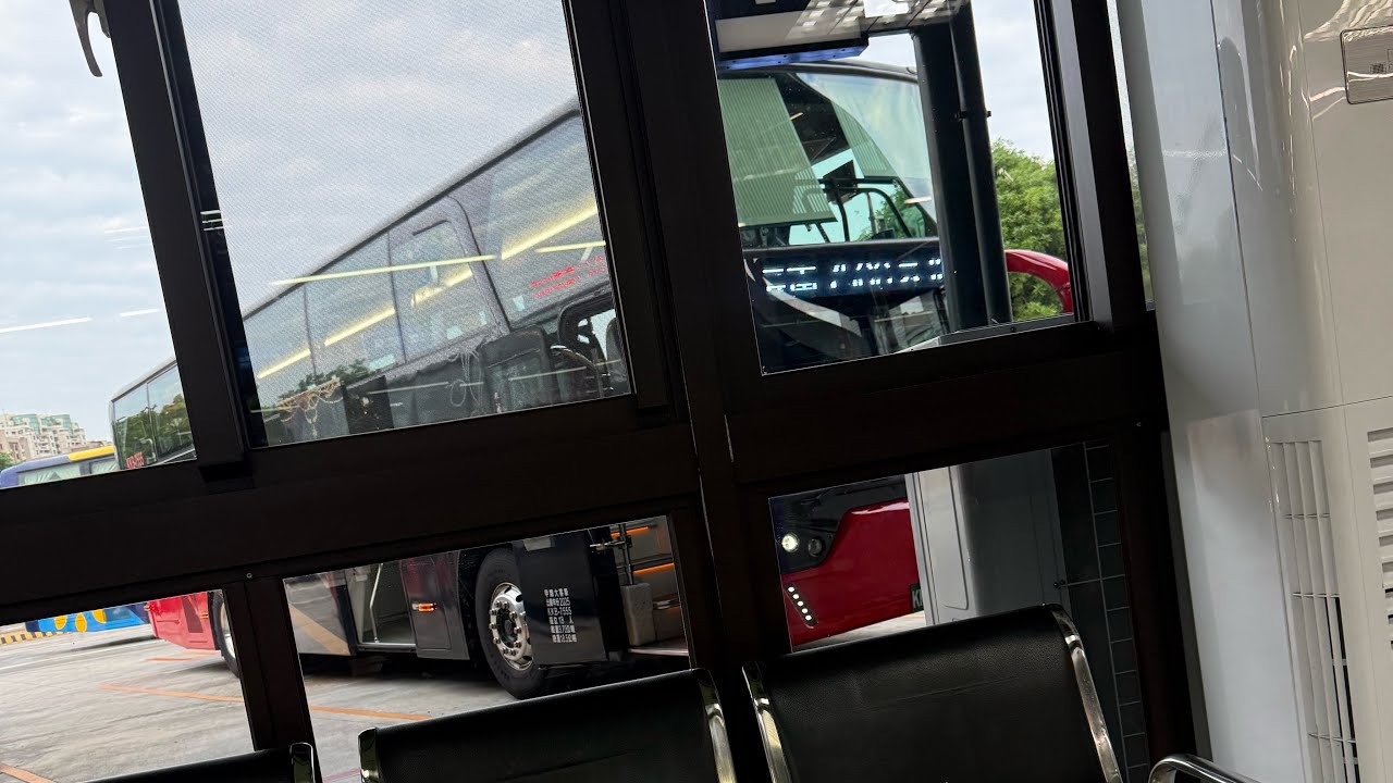 （車側錄影）『和欣客運7500』台南轉運站➡️永康轉運站➡️麻豆轉運站➡️桃園經國轉運站➡️三重➡️台北總站! P1°和欣客運 KKB-7555白金臥艙 ！
