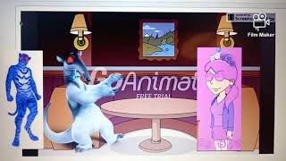 Dark Charlie The Anteater And Dark Tiger Man Eat Graziellas Birthday Cake Grounded