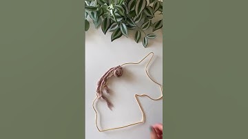 Farbulous macrame unicorn tutorial part three. Follow for more.#eousemacrame #macrametutorial