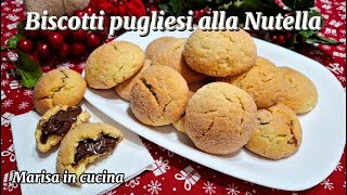 Download Lagu BISCOTTI PUGLIESI RIPIENI ALLA NUTELLA FRIABILI DAL CUORE MORBIDO MP3