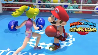 Boxing Gameplay Peach VS Mario CPU Very Hard Mario & Sonic At The Olympic Games Tokyo 2020 Boxing