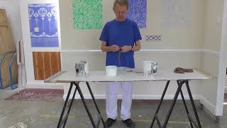 Straining Paint Using a Pair of Tights