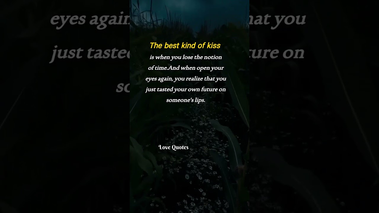 "The Best Kind of Kiss... When Time Stands Still ✨💋⏳❤️"