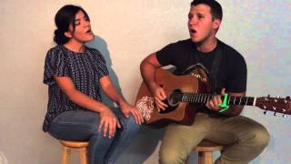 Video thumbnail of "Aint No Mountain High Enough cover by Xavier & Alondra"