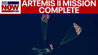 Breaking Artemis Ii Crew Splashes Down In Pacific Ocean