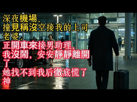 【完结文】深夜機場，撞見稱沒空接我的上司老婆，正開車來接男助理，我沒鬧，安安靜靜離開了，她找不到我後徹底慌了神#男頻小說#都市#故事#小說#爽文#夫妻生活 
