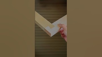 How to Make a Corner Half-Lap Joint with One Side #ytshorts #woodcraftideas #woodscrafttips #wood