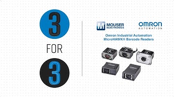 Omron Industrial Automation MicroHAWK® Barcode Readers: 3 for 3 | Mouser Electronics