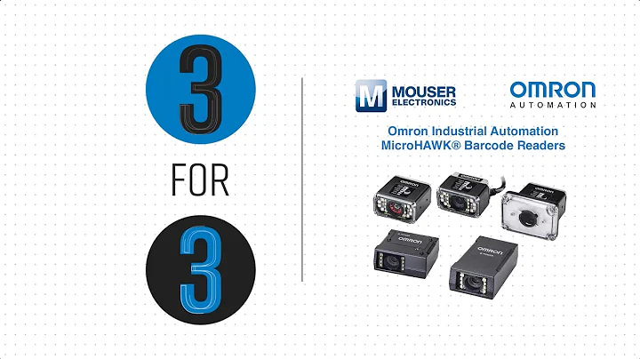 Omron Industrial Automation MicroHAWK® Barcode Readers: 3 for 3 | Mouser Electronics