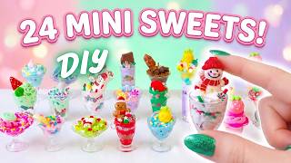 I Made 24 Miniature Sweets! 🍭 Testing out a DIY Decoden Advent Calendar🎄✨