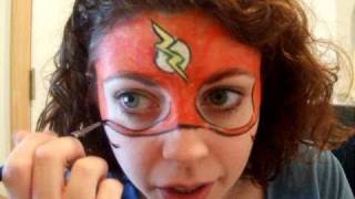 superhero face painting flash tutorial paint super easy paintings mask superheroes simple painter idea