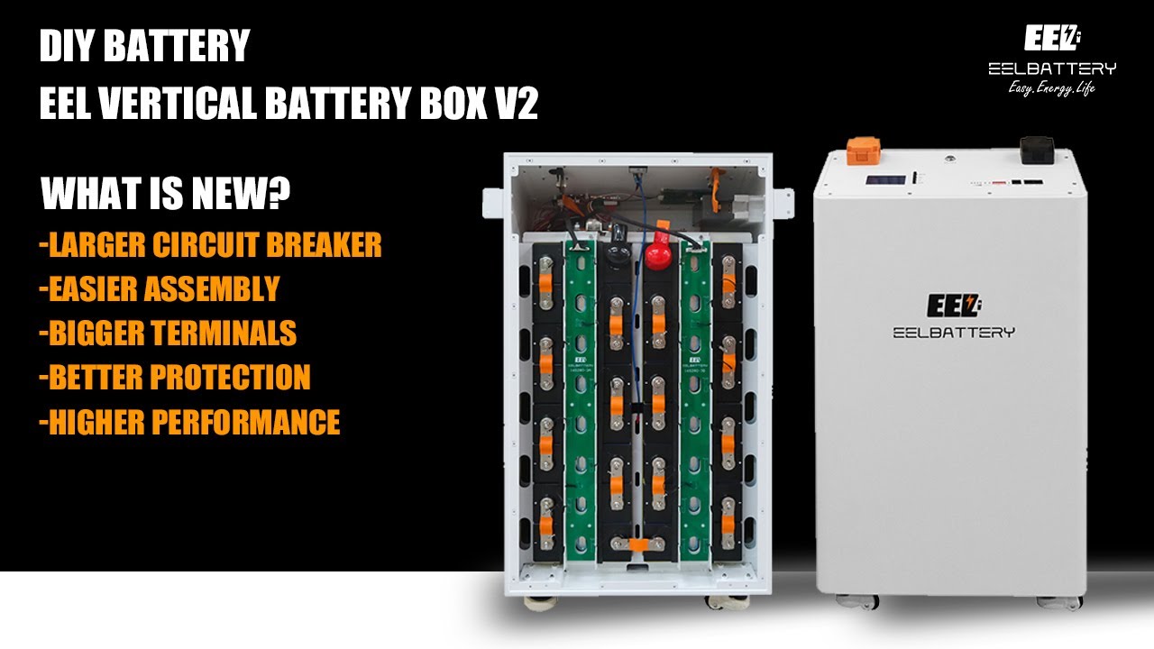 EEL 48V 16S DIY Vertical Battery Box V2 DIY Kits Built-in Smart 200A ...