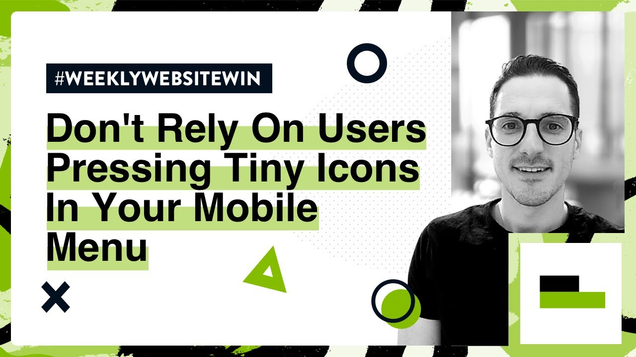Don't Rely On Users Pressing Tiny Icons In Your Mobile Menu | Weekly ...