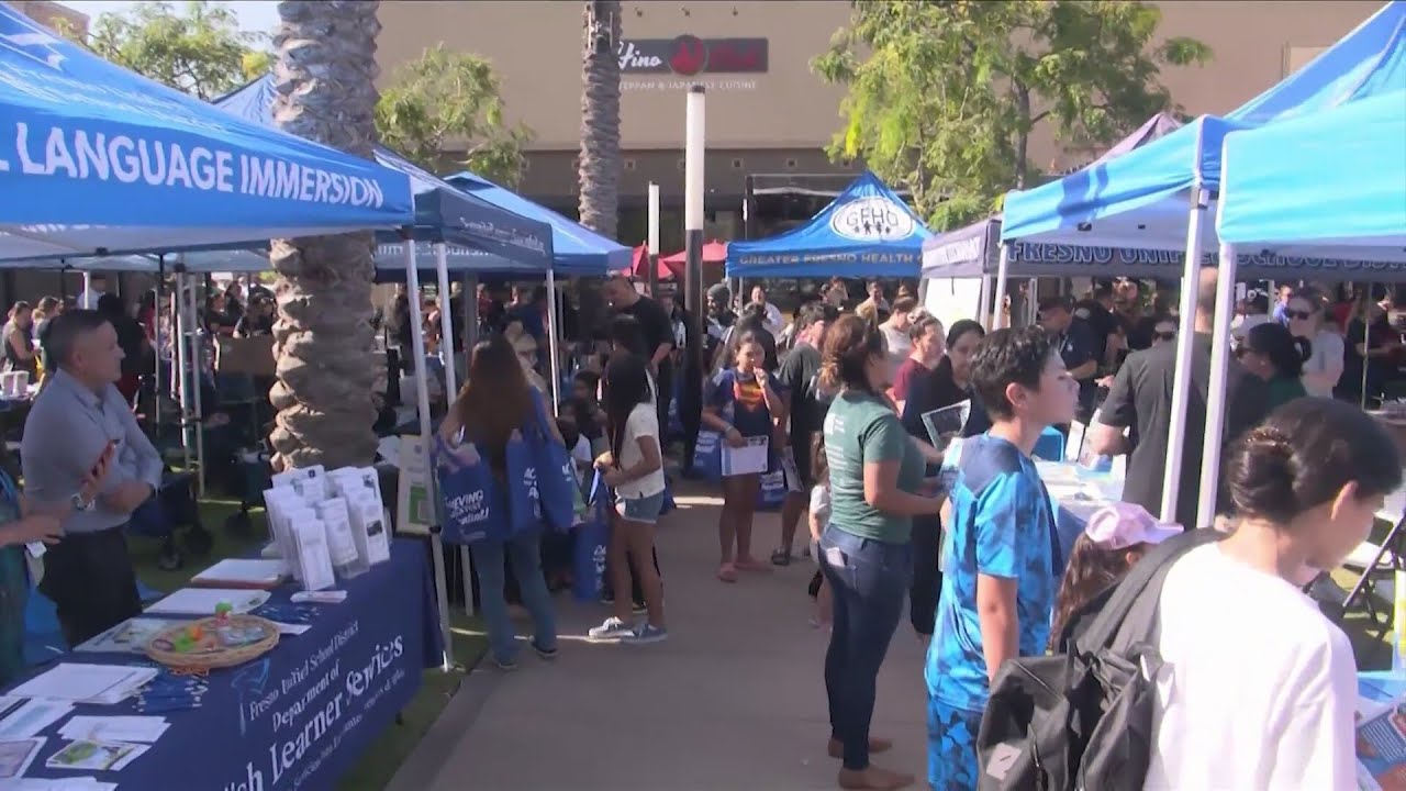 'Very helpful' Backpacks given during Fresno Unified event YouTube