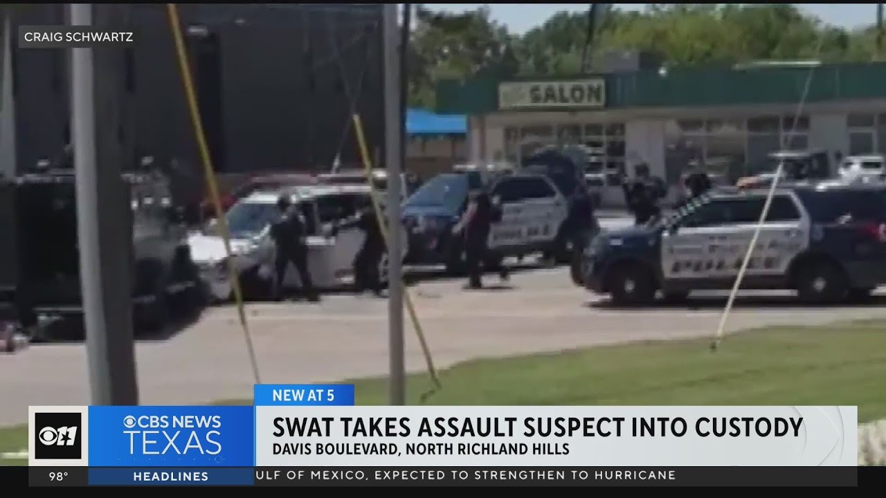 Man arrested after striking SWAT vehicle in North Richland Hills - YouTube
