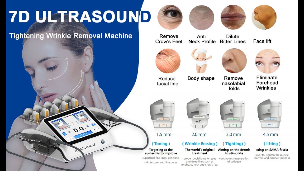 7D HIFU ultrasound skin tightening machine