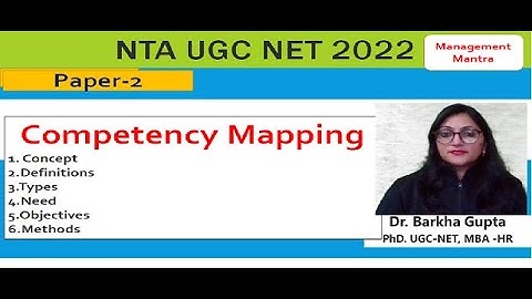 Competency Mapping, need , objectives, types and strategies of competency Mapping