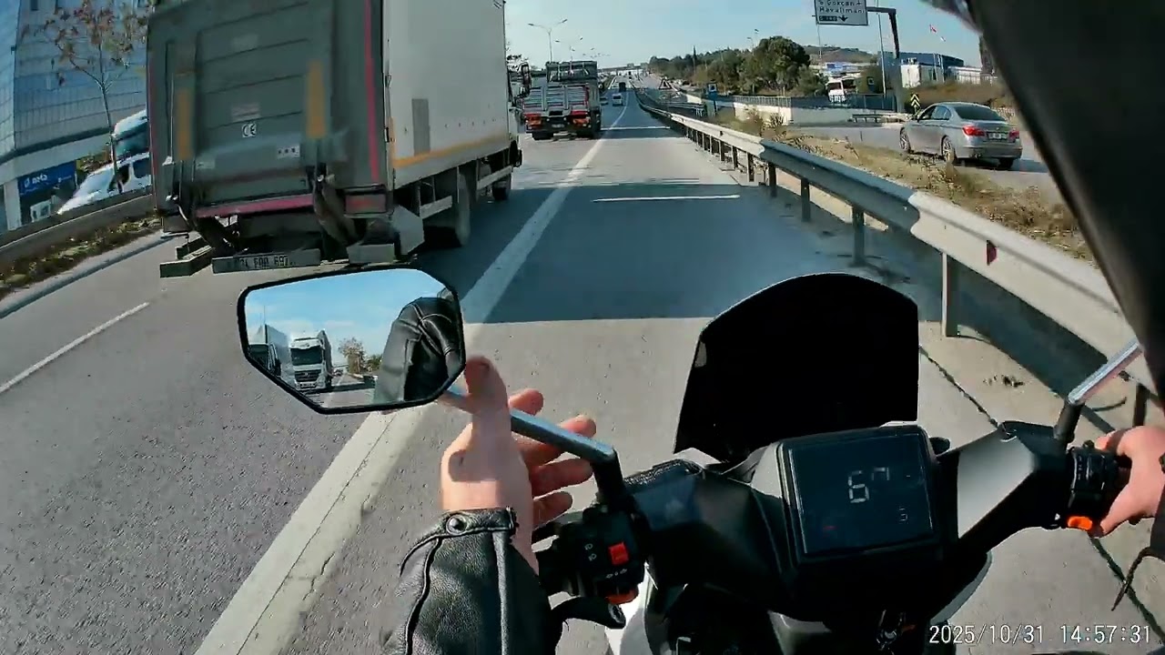 Skyjet luckin genel test sürüş videosu kask kamerası