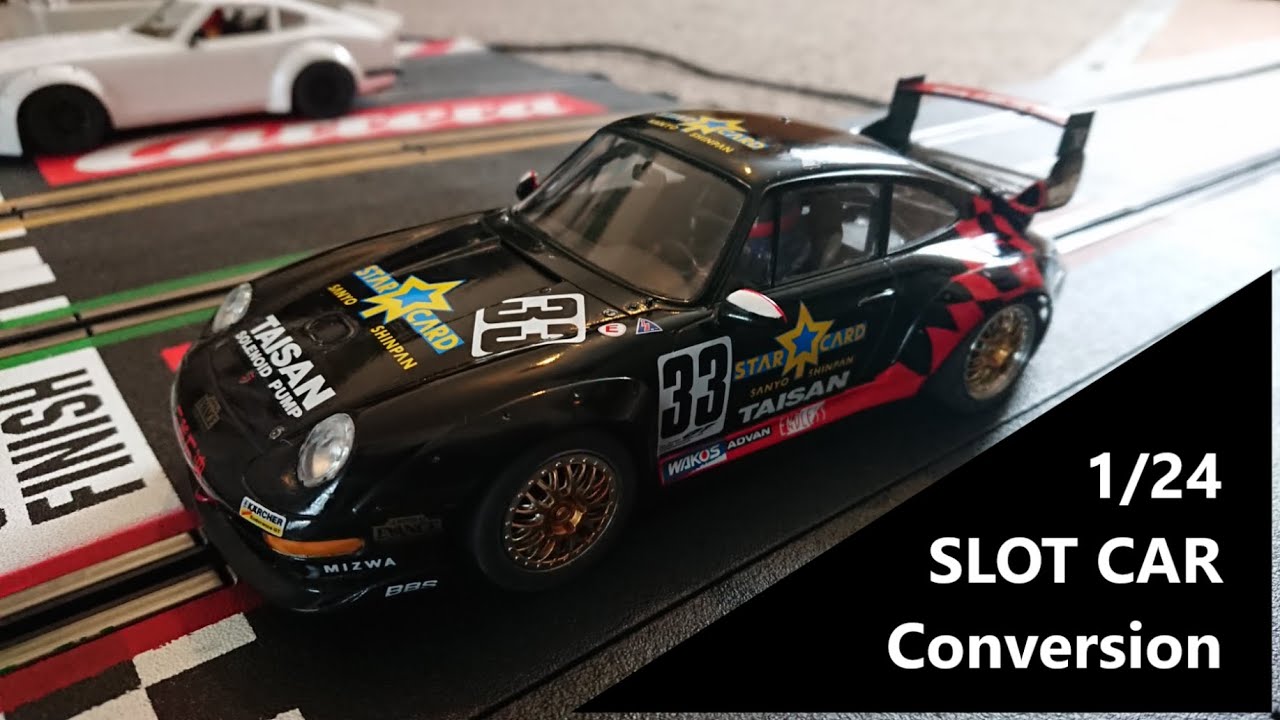 1/24 Taisan Starcard Porsche 911 GT2 Slot Car Conversion