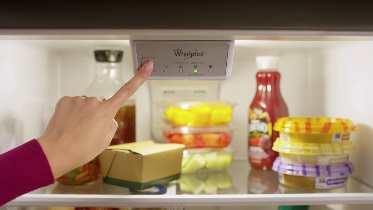 How To Set The Temperature On A Whirlpool Refrigerator Whirlpool® Refrigeration - Freezer Temperature Controls - YouTube