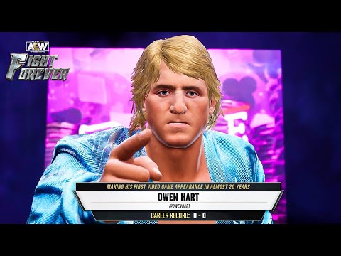 AEW Fight Forever: Owen Hart First Look!