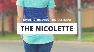 The Nicolette Pattern Pieces Explained. Color Blocked Shirt Sewing Tutorial for Beginners