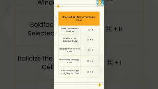 Excel shortcuts in mac you should be aware! #macbook  #excelshortcuts #shorts #ivyproschool