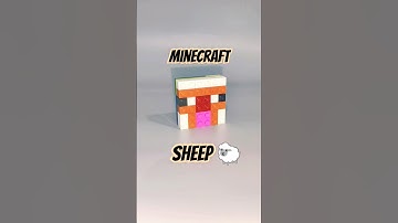 Lego Minecraft Sheep 🐑| Building Blocks Minecraft Sheep 🐑| Satisfying Diy #lego #minecraft #shorts