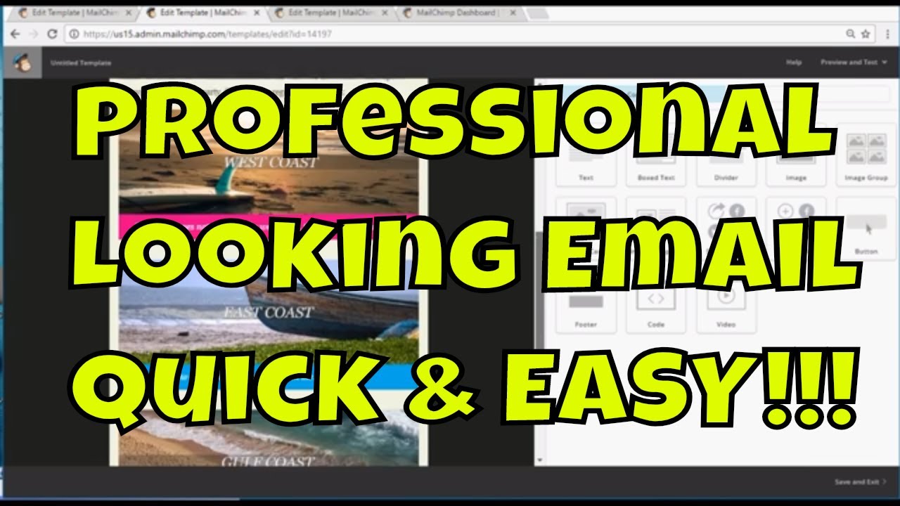 create quick easy professional email with mailchimp step create quick email