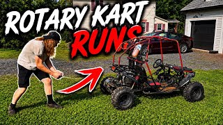 303cc rotary swapped go kart actually drives!