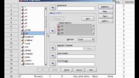 2. Multiple Linear Regression using SPSS (Example 2)