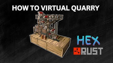 How to Upgrade Virtual Quarries ( Level 4 & 5)  - Hex Rust PvE Server