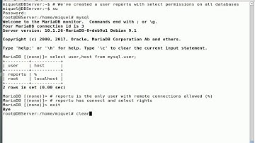 Enabling remote connection to MySQL/MariaDB server database  ver. 10
