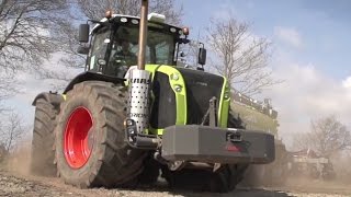 Big Machines: Claas Xerion 5000 Traktor with Vogelsang XTill