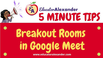 Breakout Rooms in Google Meet